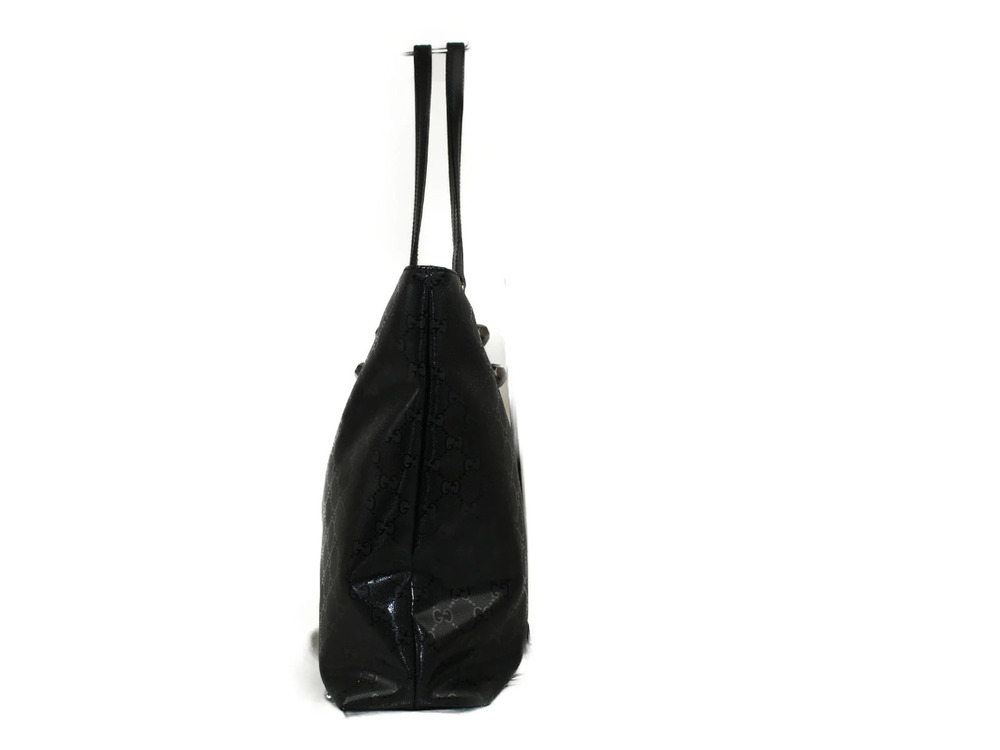 Gucci tote canvas GG bag leather Imprime Black
